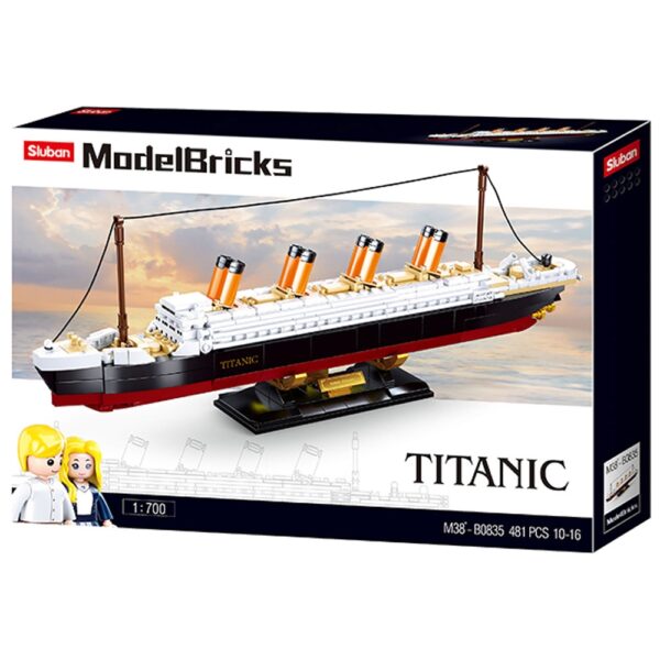 Set de constructie, 481 piese, Titanic - Sluban - imagine 2