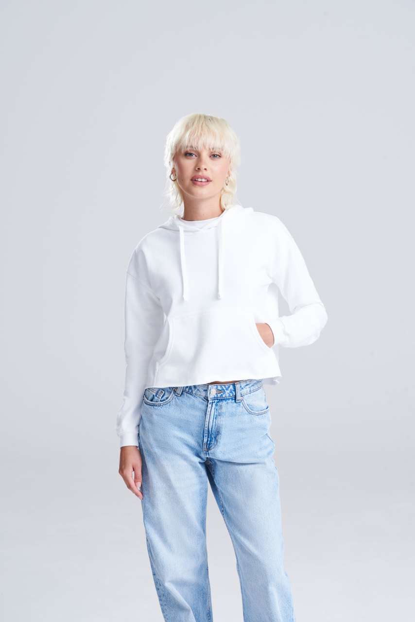 Model WOMEN'S CROPPED HOODIE AWJH016 - Image 2