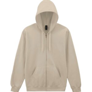 Model SOFTSTYLE™ MIDWEIGHT FLEECE ADULT FULL ZIP HOODED SWEATSHIRT GISF600