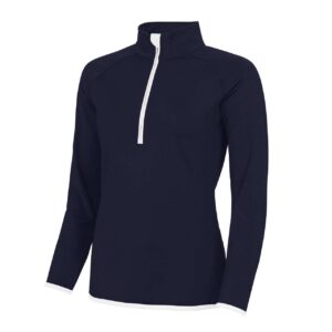 Model WOMEN'S COOL 1/2 ZIP SWEAT JC036