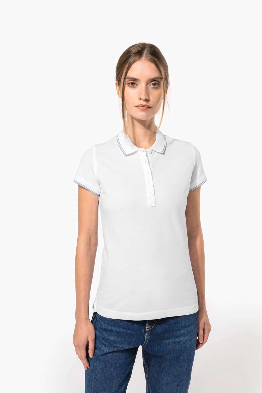 Model LADIES' SHORT-SLEEVED POLO SHIRT KA251 - Image 2