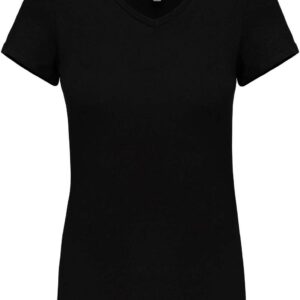 Model LADIES' SHORT-SLEEVED V-NECK T-SHIRT KA3015