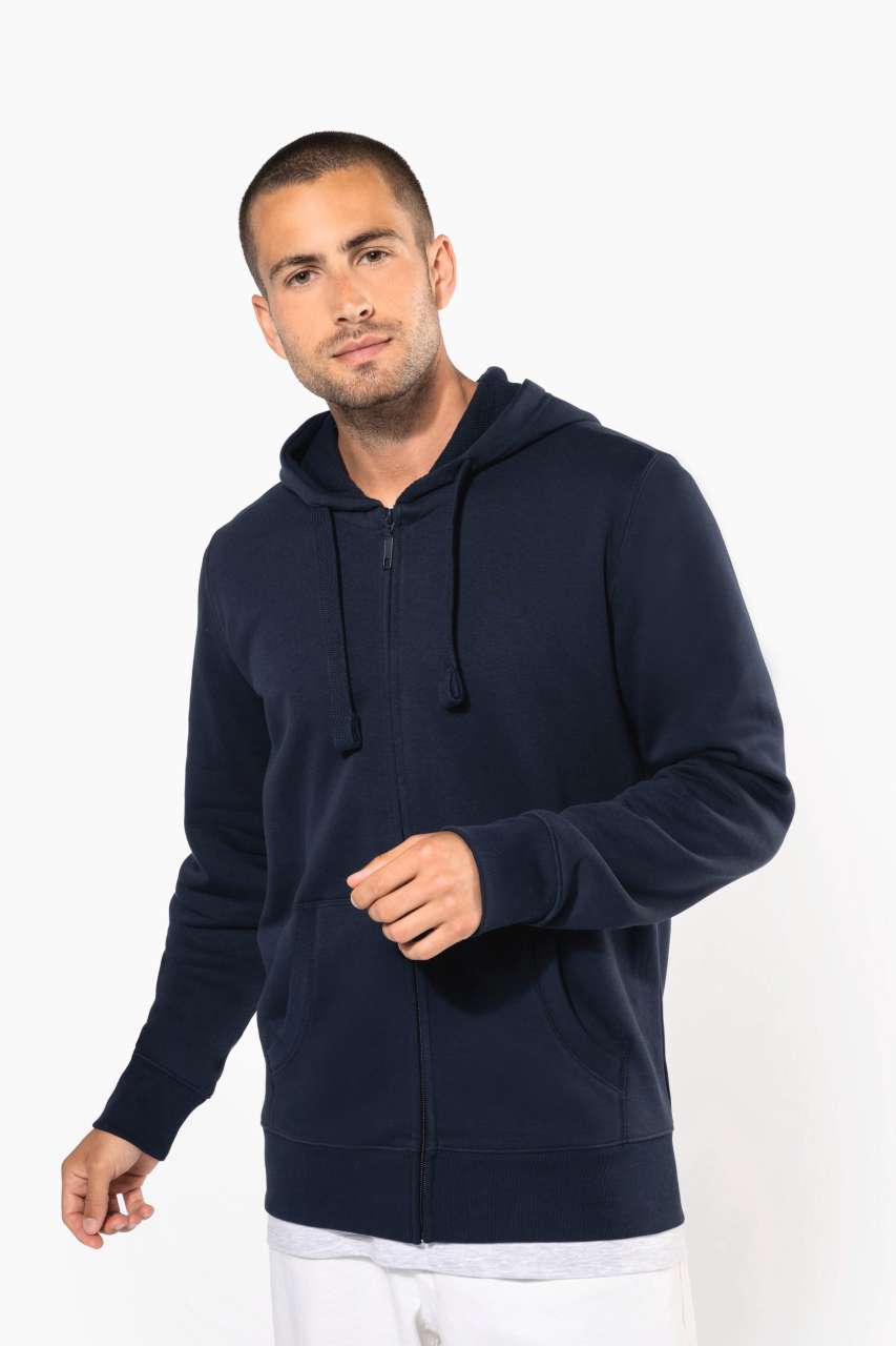Model MEN'S FULL ZIP HOODED SWEATSHIRT KA454 - Image 2
