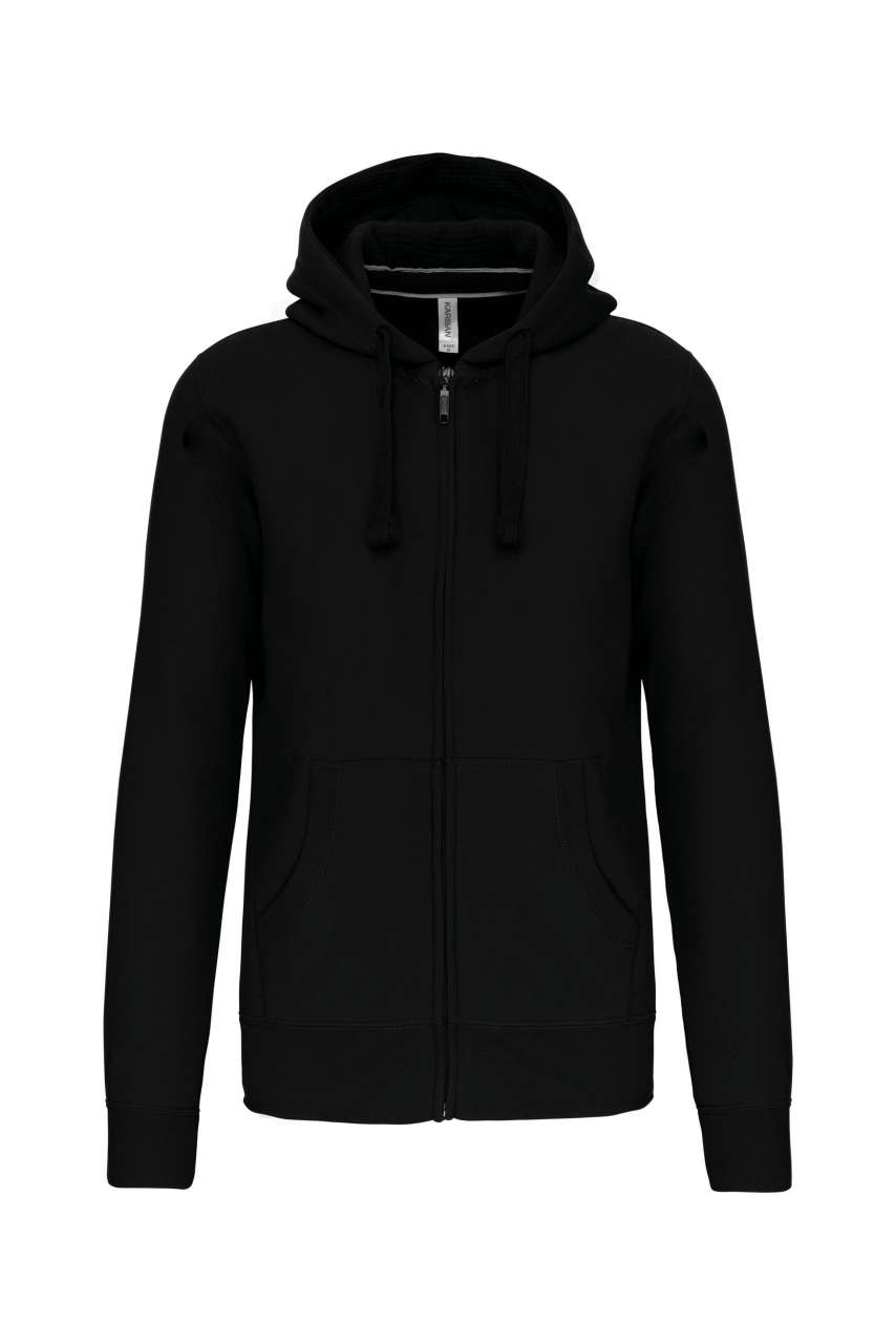 Model MEN'S FULL ZIP HOODED SWEATSHIRT KA454