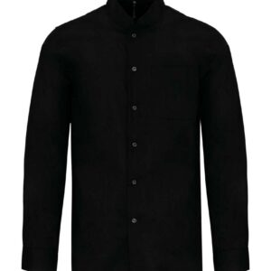 Model MEN'S LONG-SLEEVED MANDARIN COLLAR SHIRT KA515