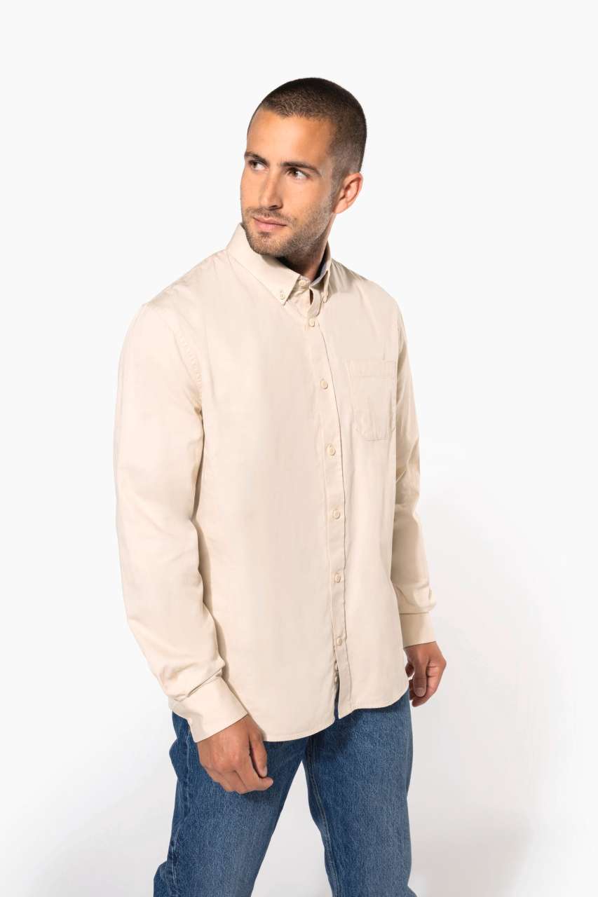 Model MEN'S NEVADA LONG-SLEEVE COTTON SHIRT KA586 - Image 2