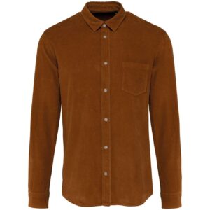 Model MEN'S LONG-SLEEVED CORDUROY SHIRT KA599