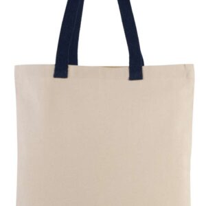 Model FLAT CANVAS SHOPPER WITH CONTRAST HANDLE KI0277