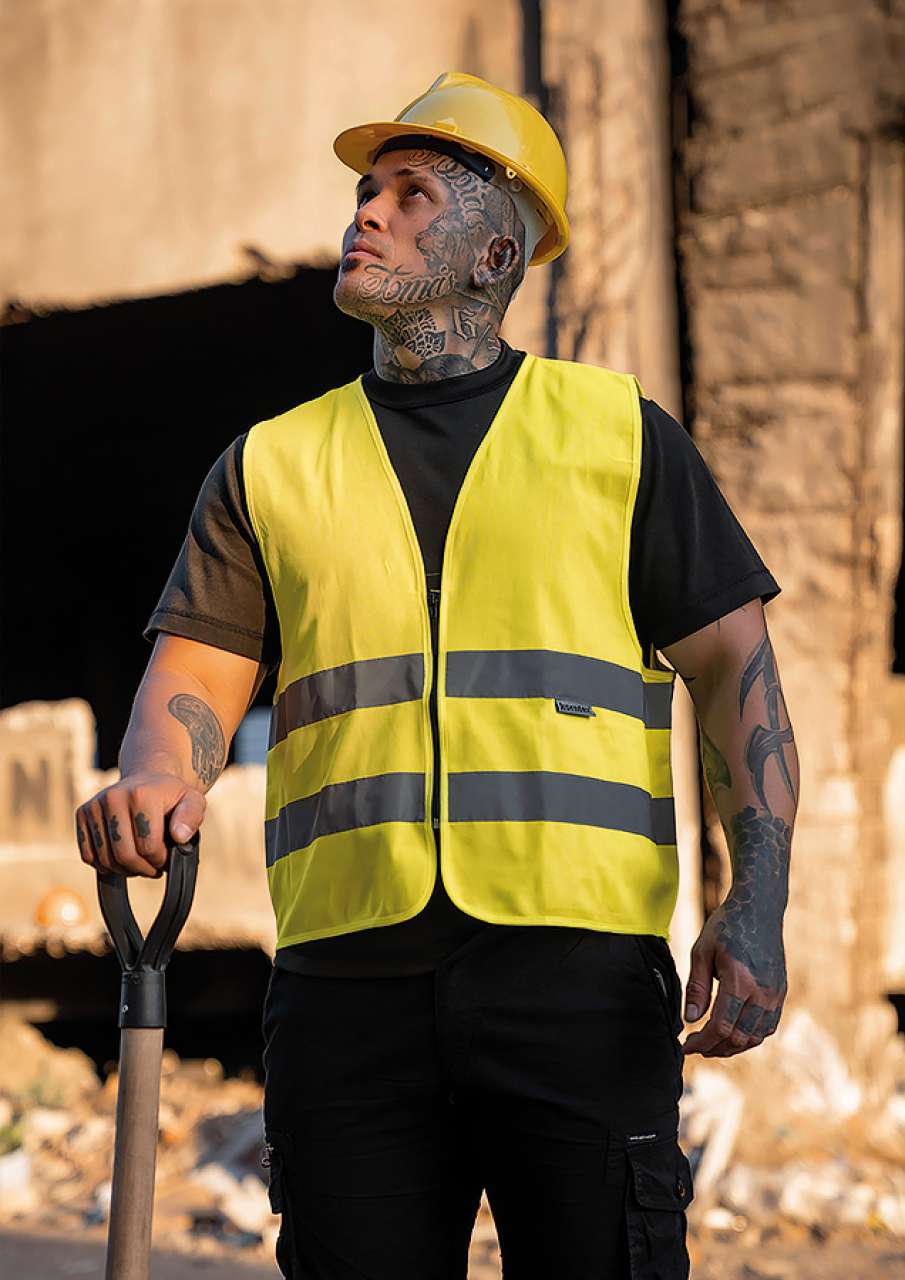 Model SAFETY VEST WITH ZIPPER "COLOGNE" KXRX217 - Image 2
