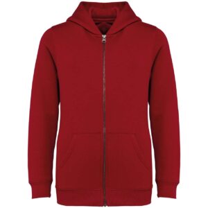 Model ECO-FRIENDLY KIDS’ FULL ZIP HOODED SWEATSHIRT NS405
