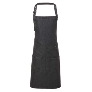 Model JEANS STITCH DENIM BIB APRON PR126