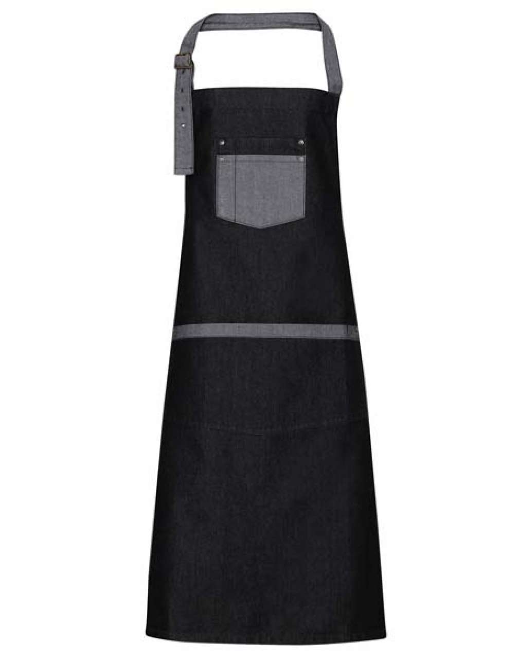 Model 'DOMAIN' CONTRAST DENIM BIB APRON PR127