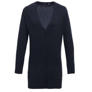 Model WOMEN'S LONG LENGTH KNITTED CARDIGAN PR698