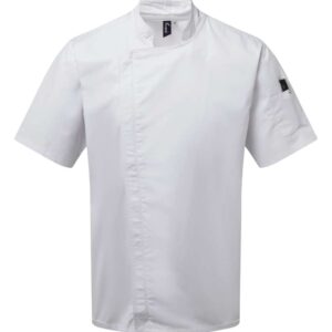 Model CHEF'S ZIP-CLOSE SHORT SLEEVE JACKET PR906