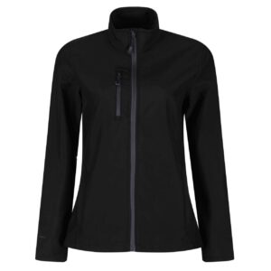 Model WOMEN'S HONESTLY MADE RECYCLED PRINTABLE SOFTSHELL JACKET RETRA616